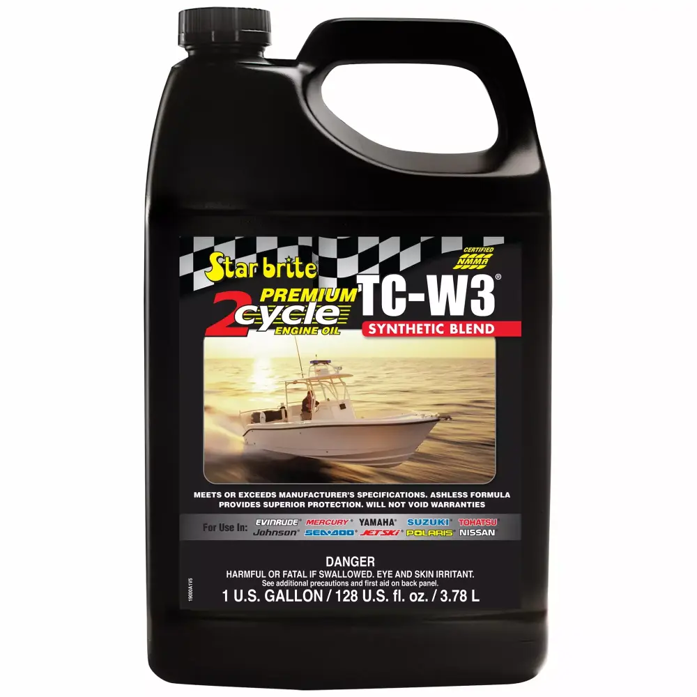 STAR BRITE Luxury 2-Cycle Engine Oil TC-W3 High-Grade Synthetic Blend 1 Gallon All 2-Stroke Engines 1
