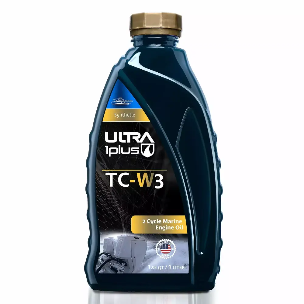 Ultra1Plus TC-W3 Synthetic 2T Outboard Marine Engine Oil Quart High Performance Engines 1