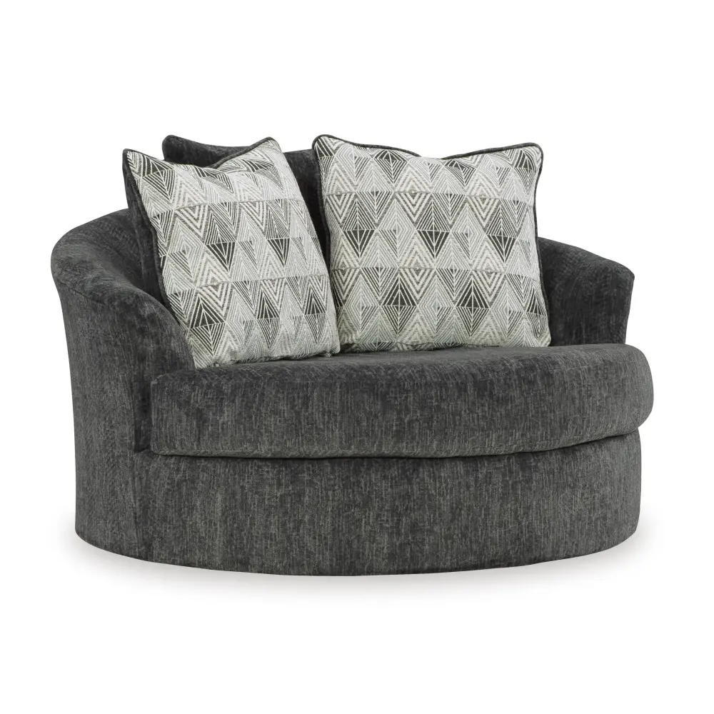 Diamond Modern Furniture Exclusive Design Biddeford Swivel Fabric Accent Chair 3550421