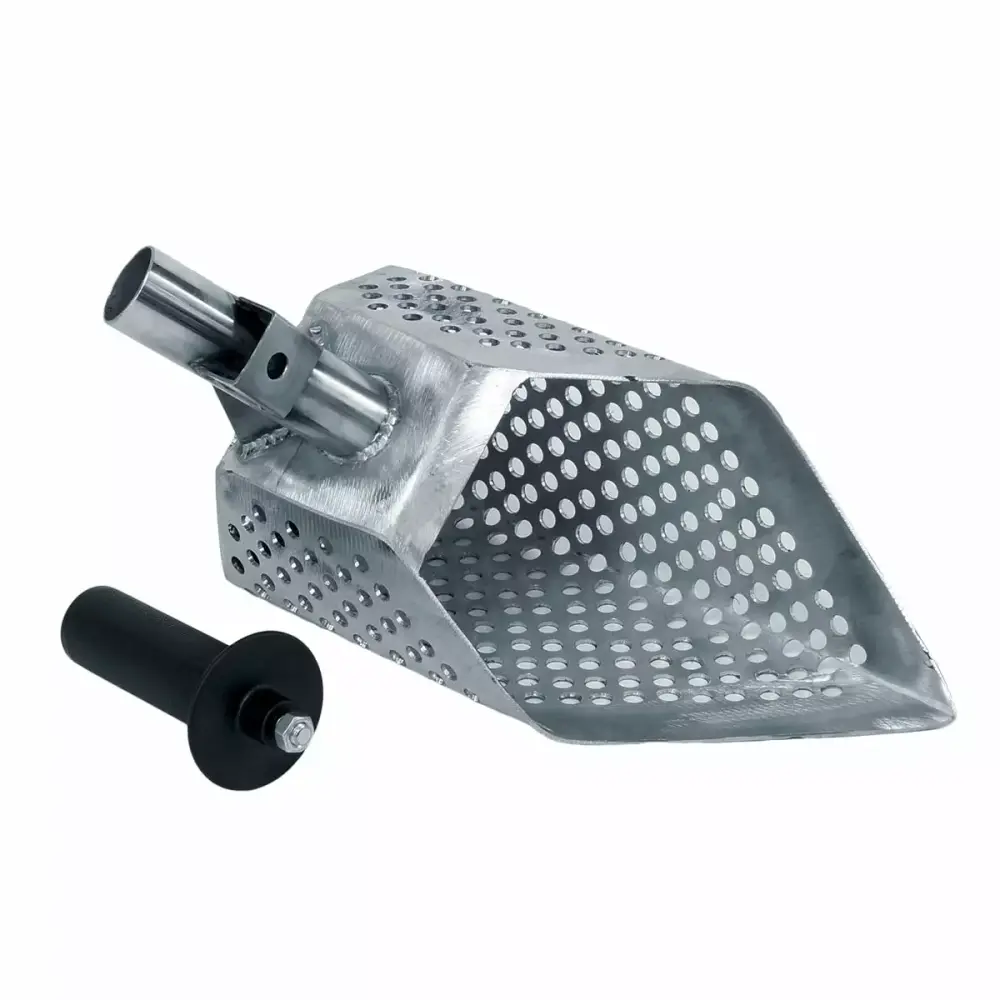Dune Scoops Anaconda 11.5 x 6 Stainless Metal Detector Sand Scoop 2 Mount Options Treasure Hunting Stainless