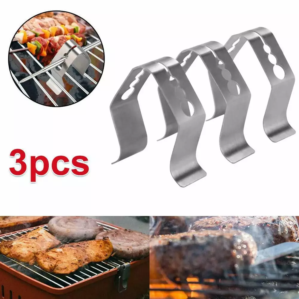 3pcs Weber Meat BBQ Probe Clip Holder Maverick iGrill APP Treasa
