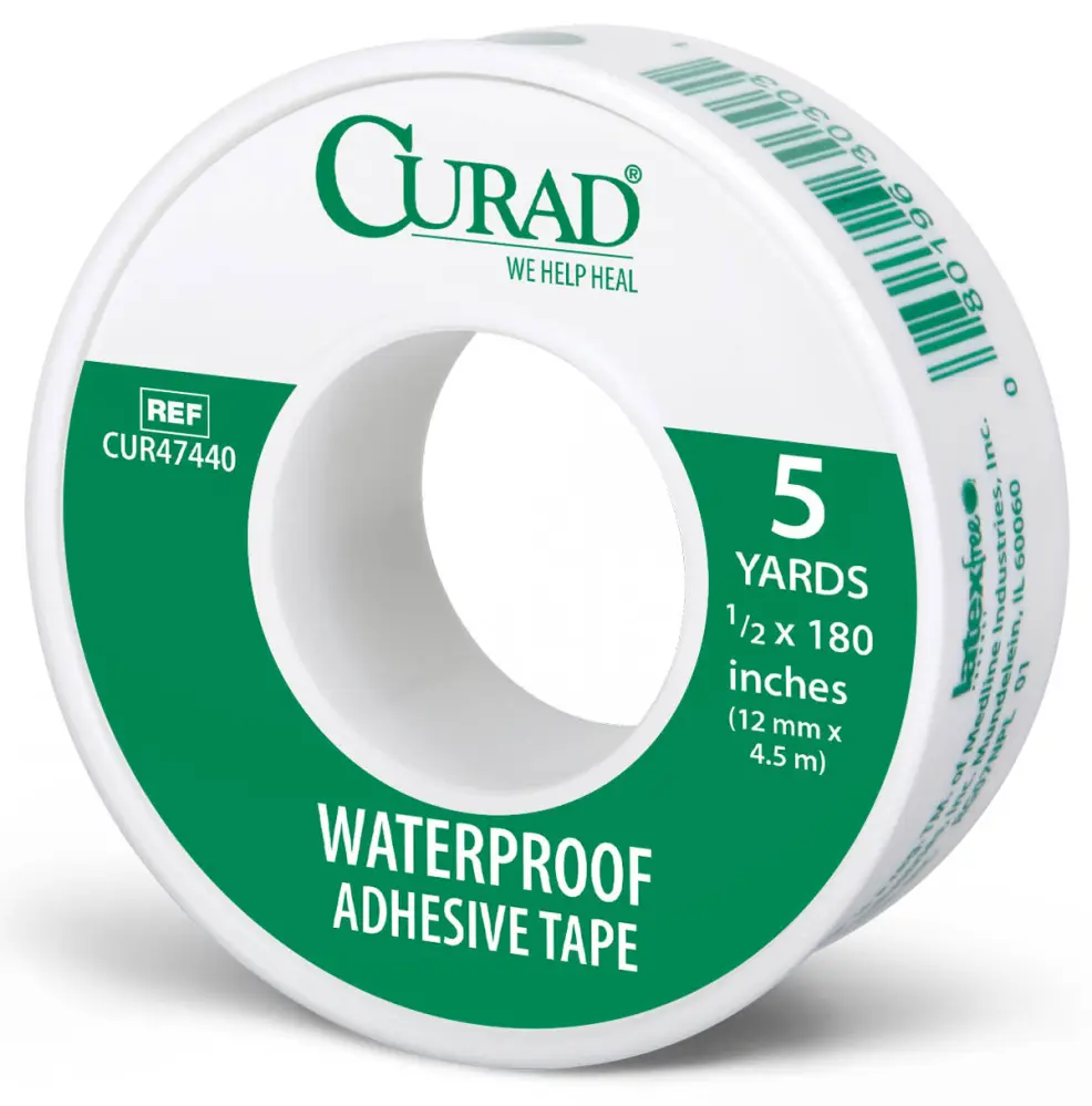 Curad CUR47440 Waterproof Adhesive Tape 1/2 x 180 Inches First Aid and Wound Care