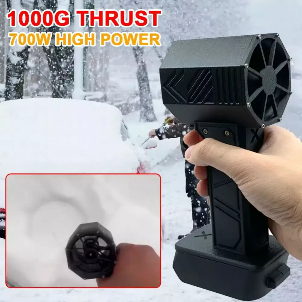 16.8V-21V Battery Optional Turbofan 50mm Motor Fan 700W Car Blower Tool Compatible