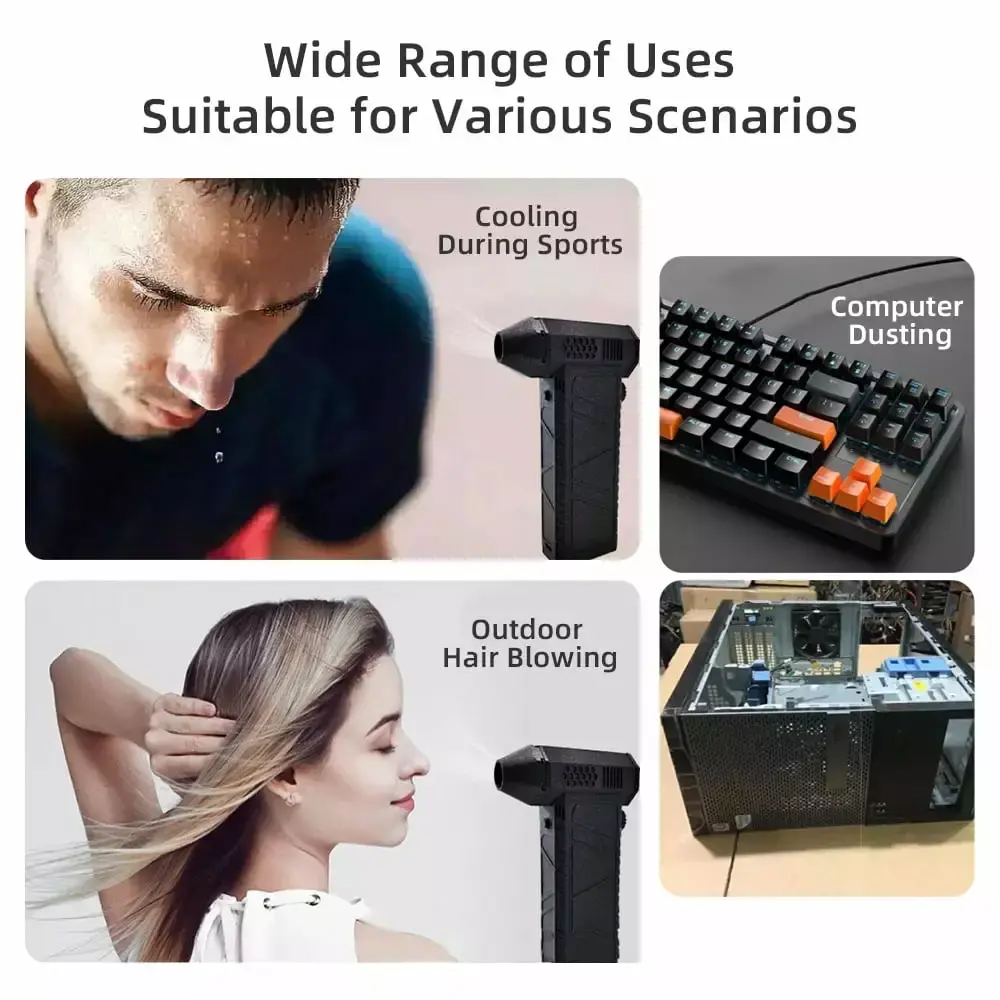 180W Multi-functional Turbo Fan and Computer Super Turbo Blower High Power 18650