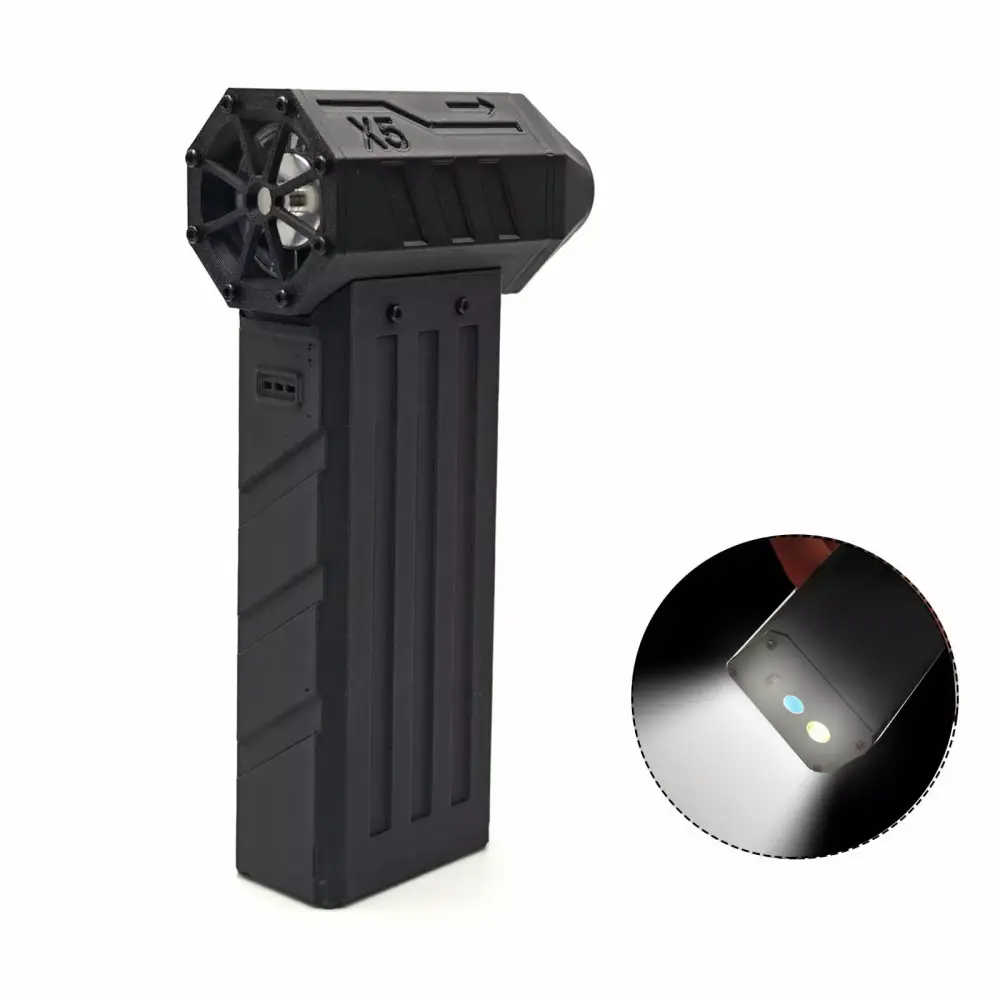 CPAN Mini Jet Blower 130000 RPM Cordless Super Jet Dry Blower Flashlight Black