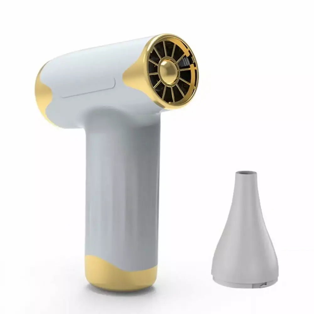 Wireless Turbo Jet Fan Mini Handheld Powerful Travel Outdoor Blower 4 Gears High Speed Turbine Hair Dryer