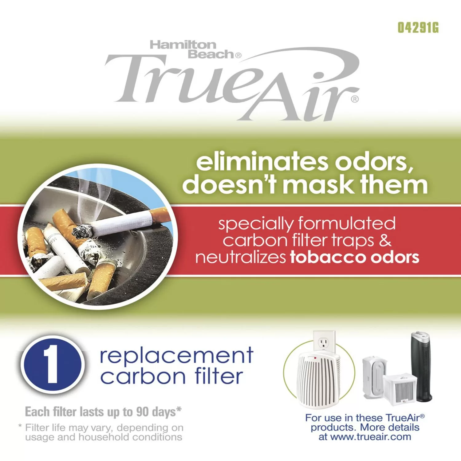 True Air 04291G Rectangular Air Purifier Replacement Filter
