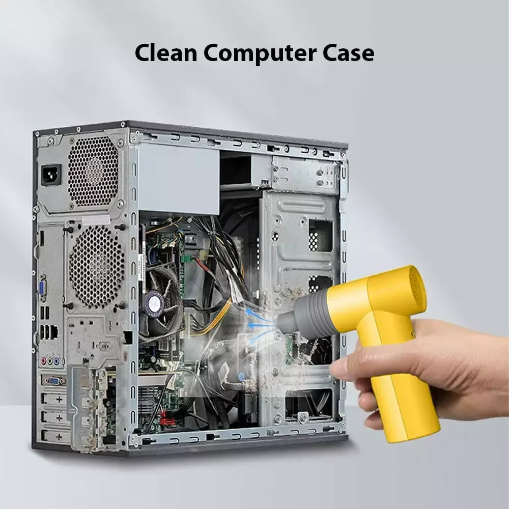 100000RPM Turbo Electric Air Duster Handheld Blower Built- Battery Travel