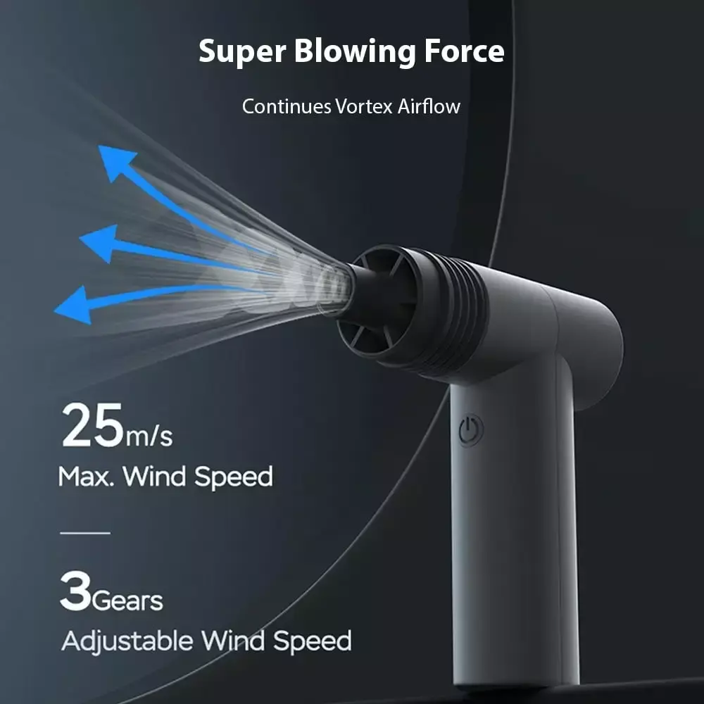 Built- Battery Electric Air Duster 100000RPM Turbo Fan Handheld Blower Cars