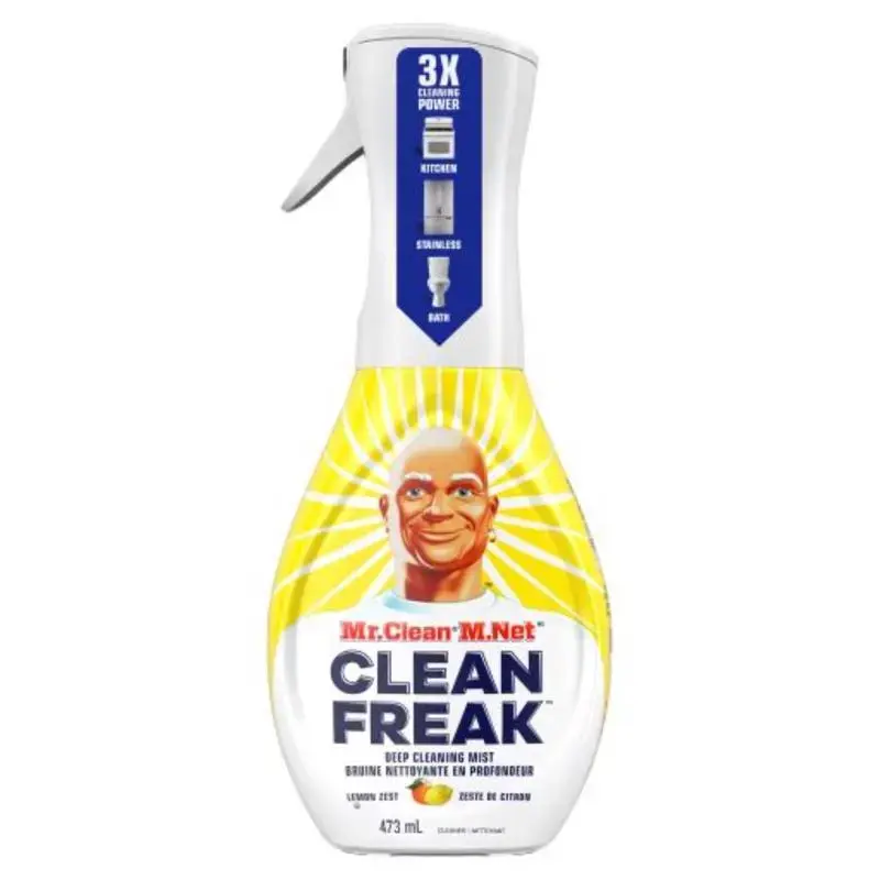 Mr Clean Freak Lemon Scent Cleaner 16 oz Pack 6 Tough Household Cleaning Mr. Clean