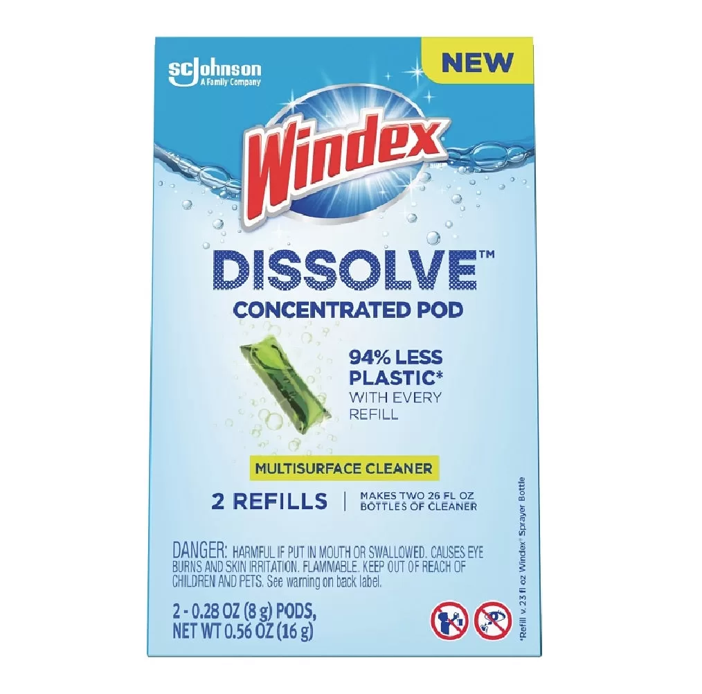 Windex 00401 Dissolve Multi Surface Cleaner 0.28 oz Disinfectant Spray