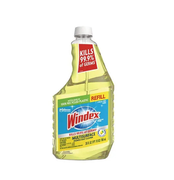 Windex 380 Multi Surface Disinfectant Cleaner Refill 26 Oz