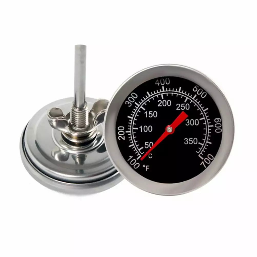 Stainless Steel Barbecue Grill Meat Thermometer Dial Temperature Pressure Gauge Cooking Food Probe Kitchen Tools glthekty
