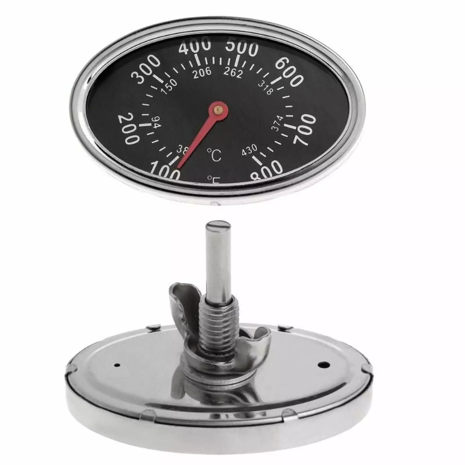 ZUARFY 800H Oval BBQ Pit Smoker Grill Thermometer Dial Temperature Gauge Replacement Cooking