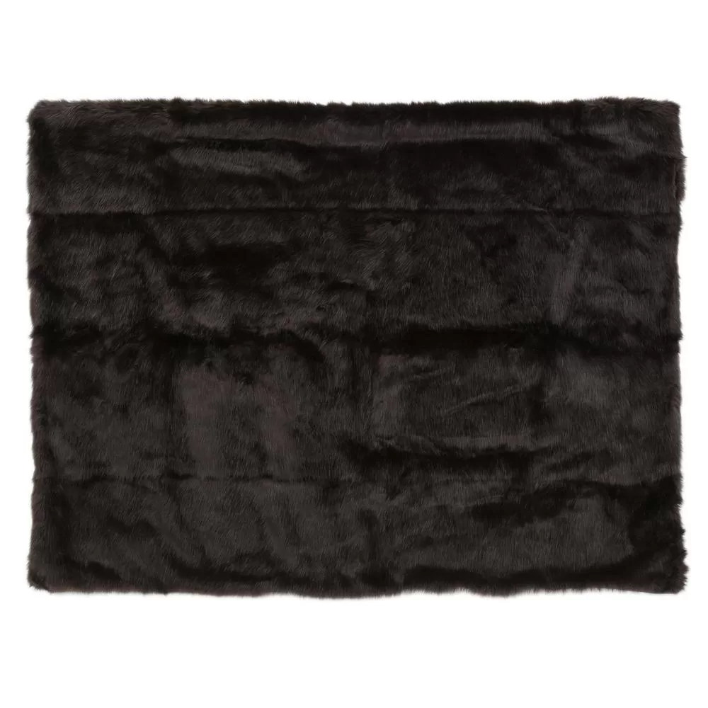 Noble House Toscana Shadow Faux Fur Throw Blanket - Plush Luxury Animal Print Decorative Bed Sofa Cover