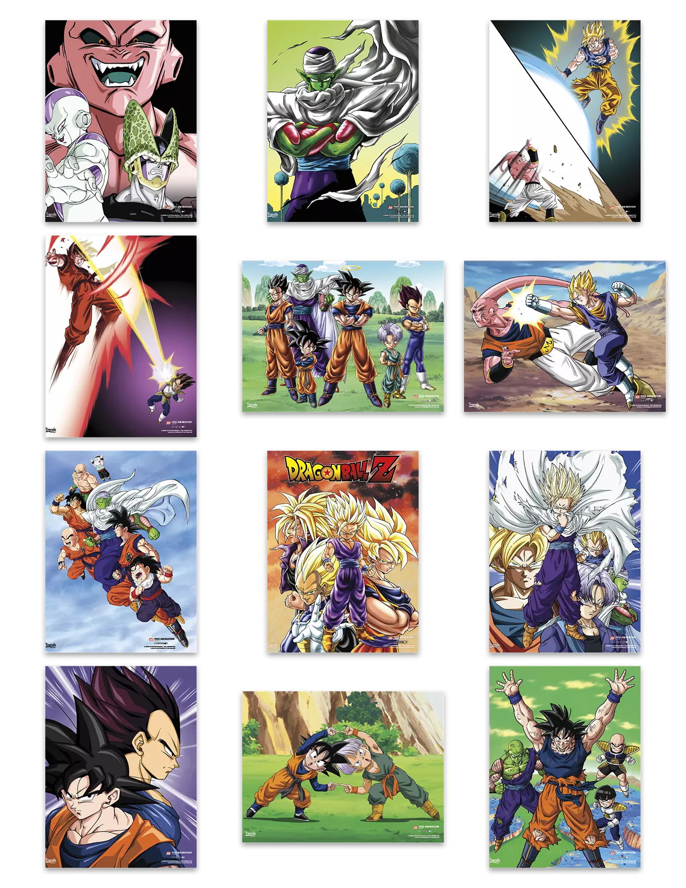 Dragon Ball Z Poster Book - Anime Wall Art Collection Fans Trends International