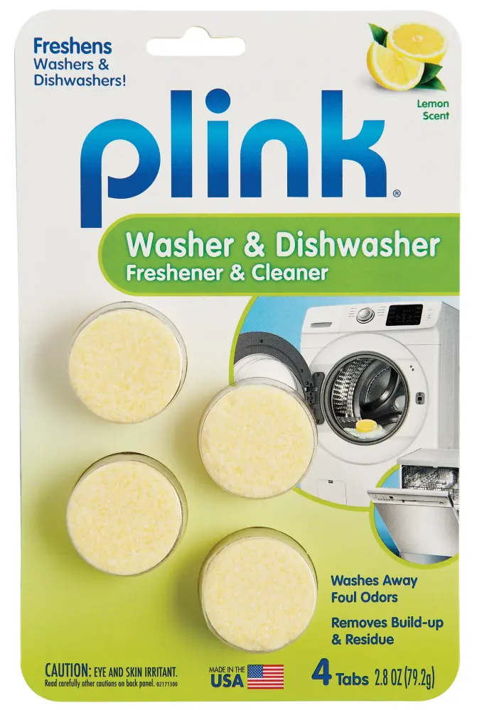 Plink 9024 Washer & Dishwasher Cleaner Lemon Scent Machine Cleaning Tablets