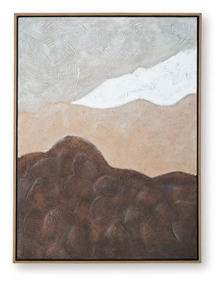 Fanthorne - Wall Art - Tan / Brown / Pearl Home Office