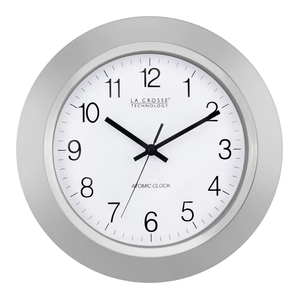 La Crosse Technology 14 Inch Atomic Analog Wall Clock Self-Setting Time