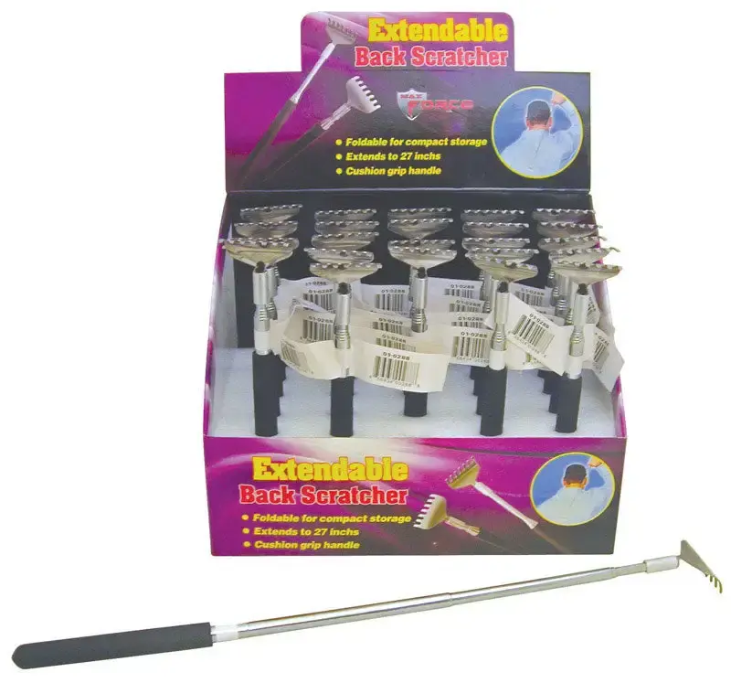 Diamond Visions Foldable Back Scratcher Rubber Pack 25 Extendable Itch Relief Tool