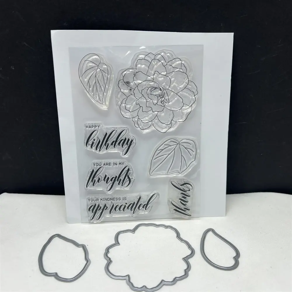 Altenew WISPY BEGONIA Flowers Tpr Stamps & Dies