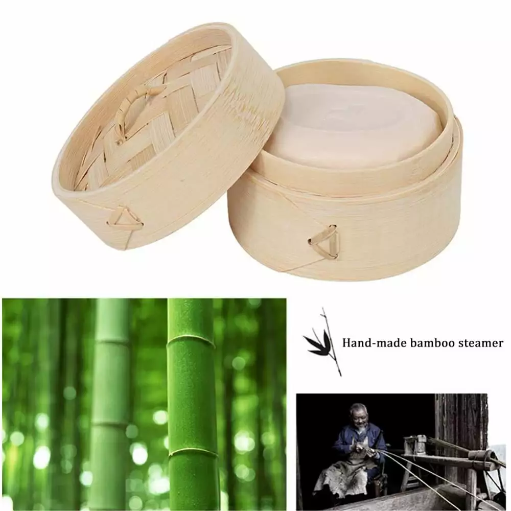 Natural Bamboo Soap Holder Lid Soap Dish Drain Foaming Net Shampoo Bar Container Soaps Bar Box Grey Ghost Gear