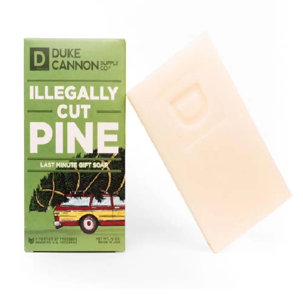 Duke Cannon 01HLDYILLGLPNE Illegally Cut Pine Soap Bar Men