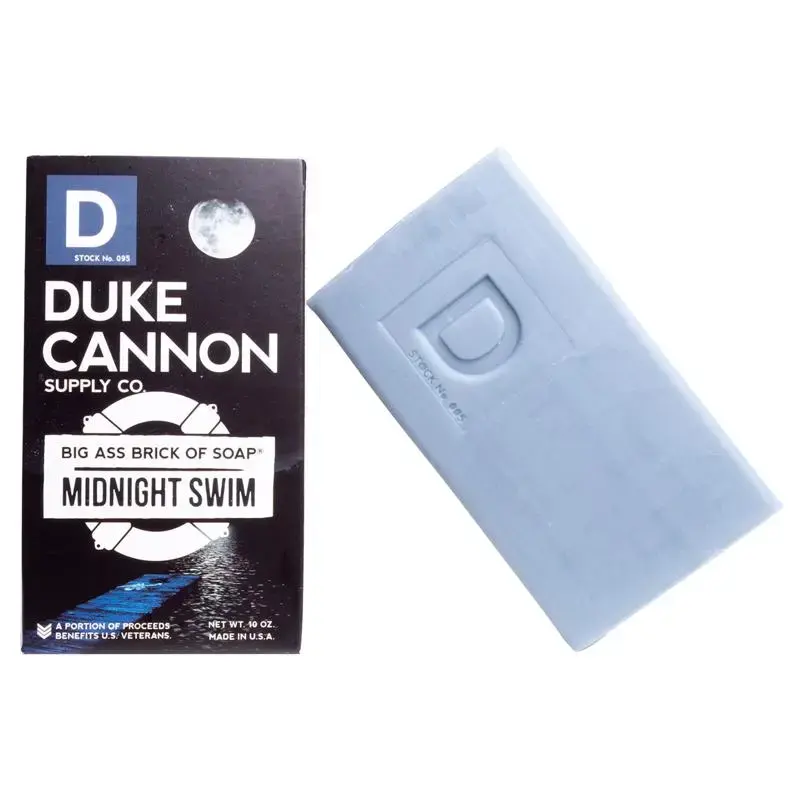 Duke Cannon Midnight Swim Scent Bar Soap 10 oz Pack 6 Men