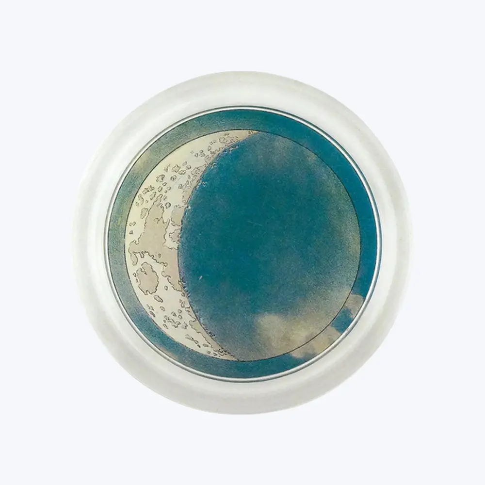 Blue Crescent Coaster