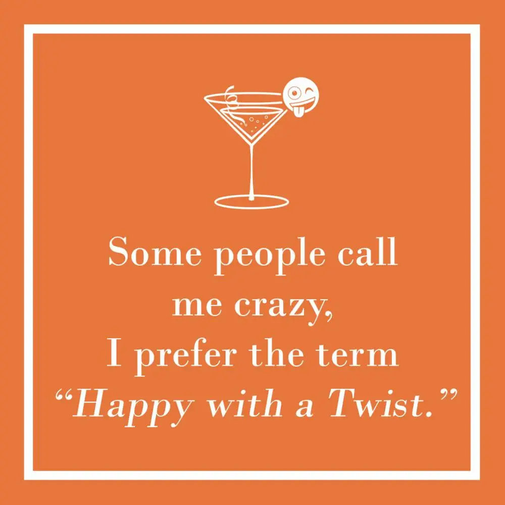 Happy Twist Cocktail Napkin