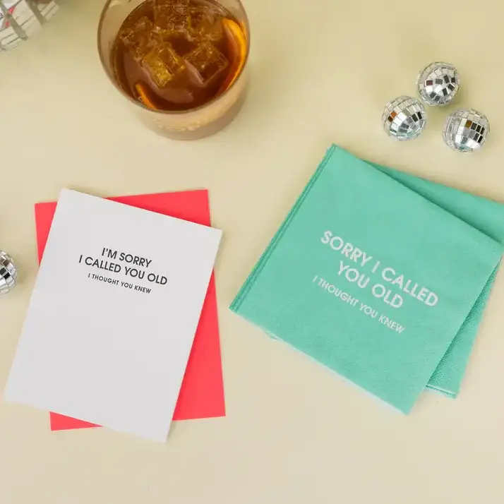 Sorry I Called You Retro - Cocktail Napkins