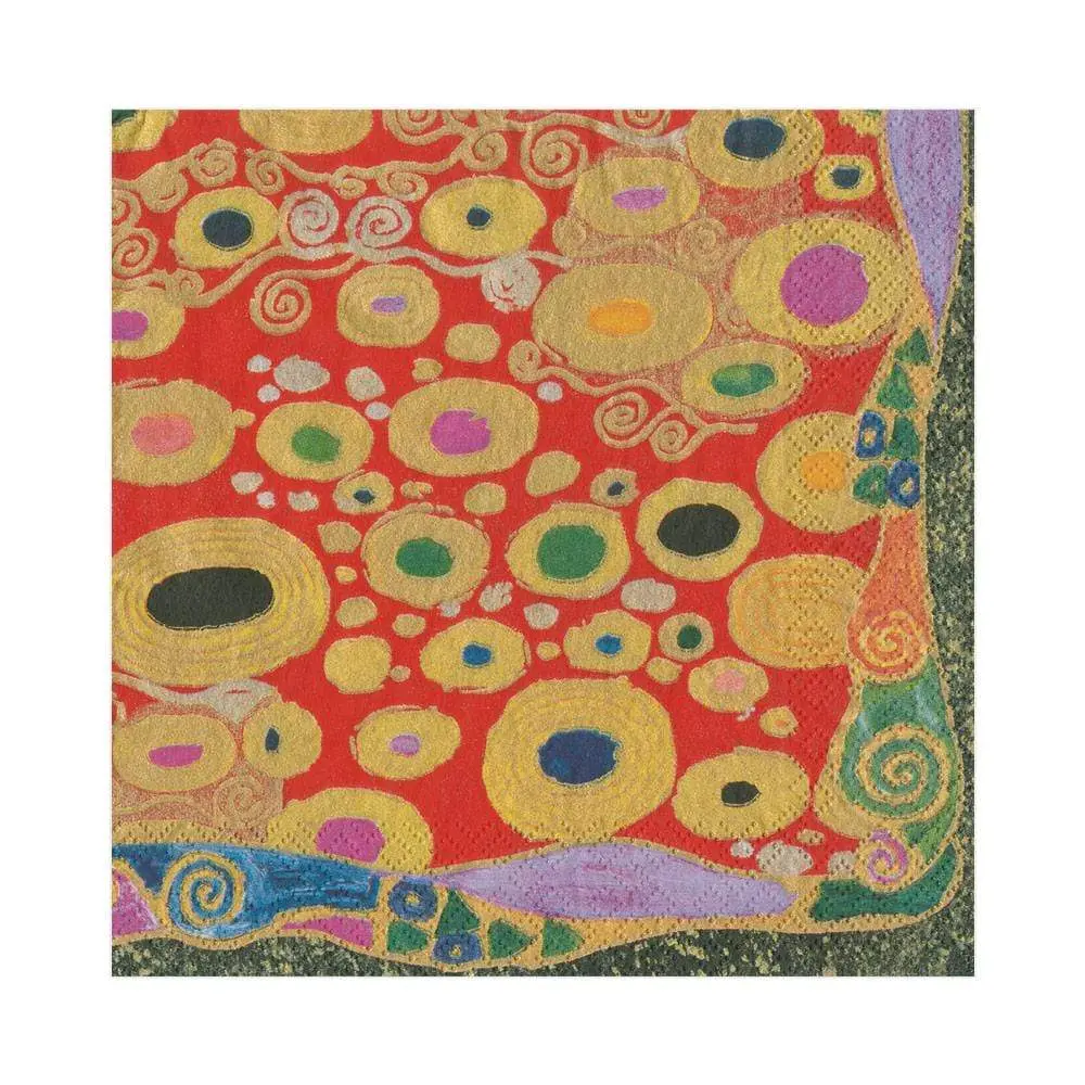 Viennese Nouveau Paper Cocktail Napkins Cherry - 20 Per Package