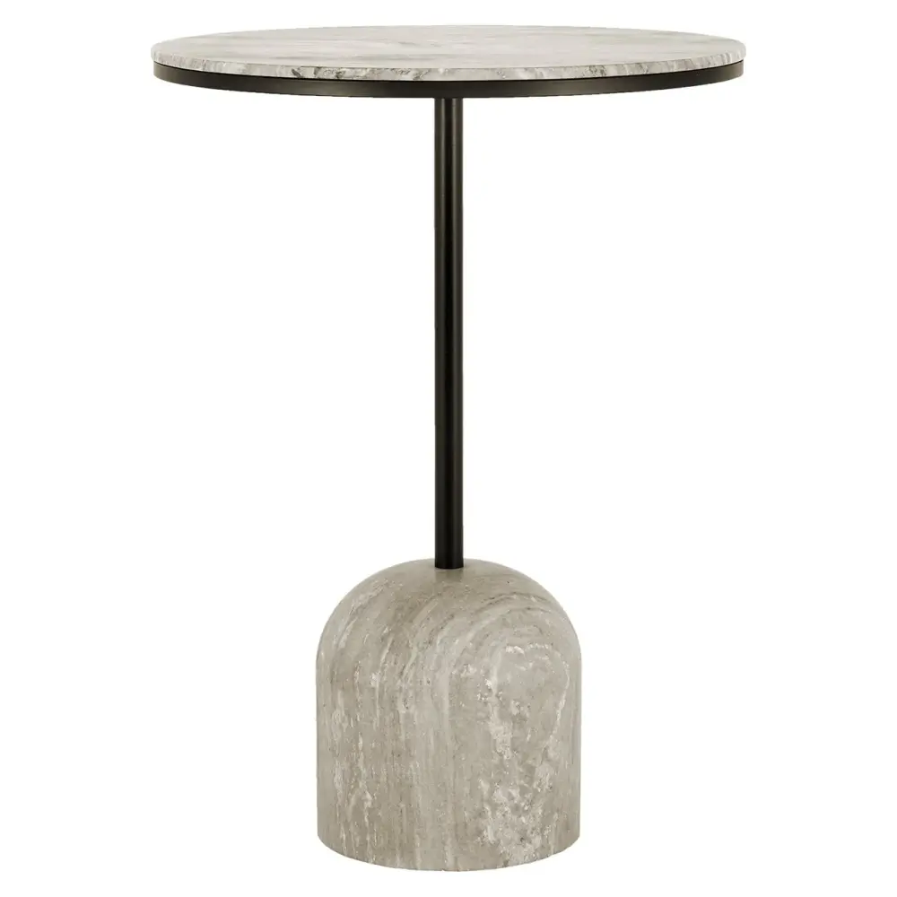 Duncan Marble Bar Table - Alabaster
