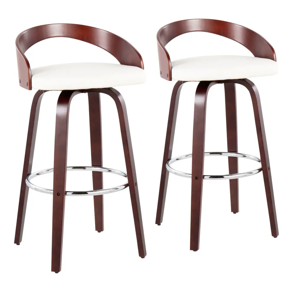 Grotto - Mid Century Elegant Design Modern Barstool Pivot (Set 2)