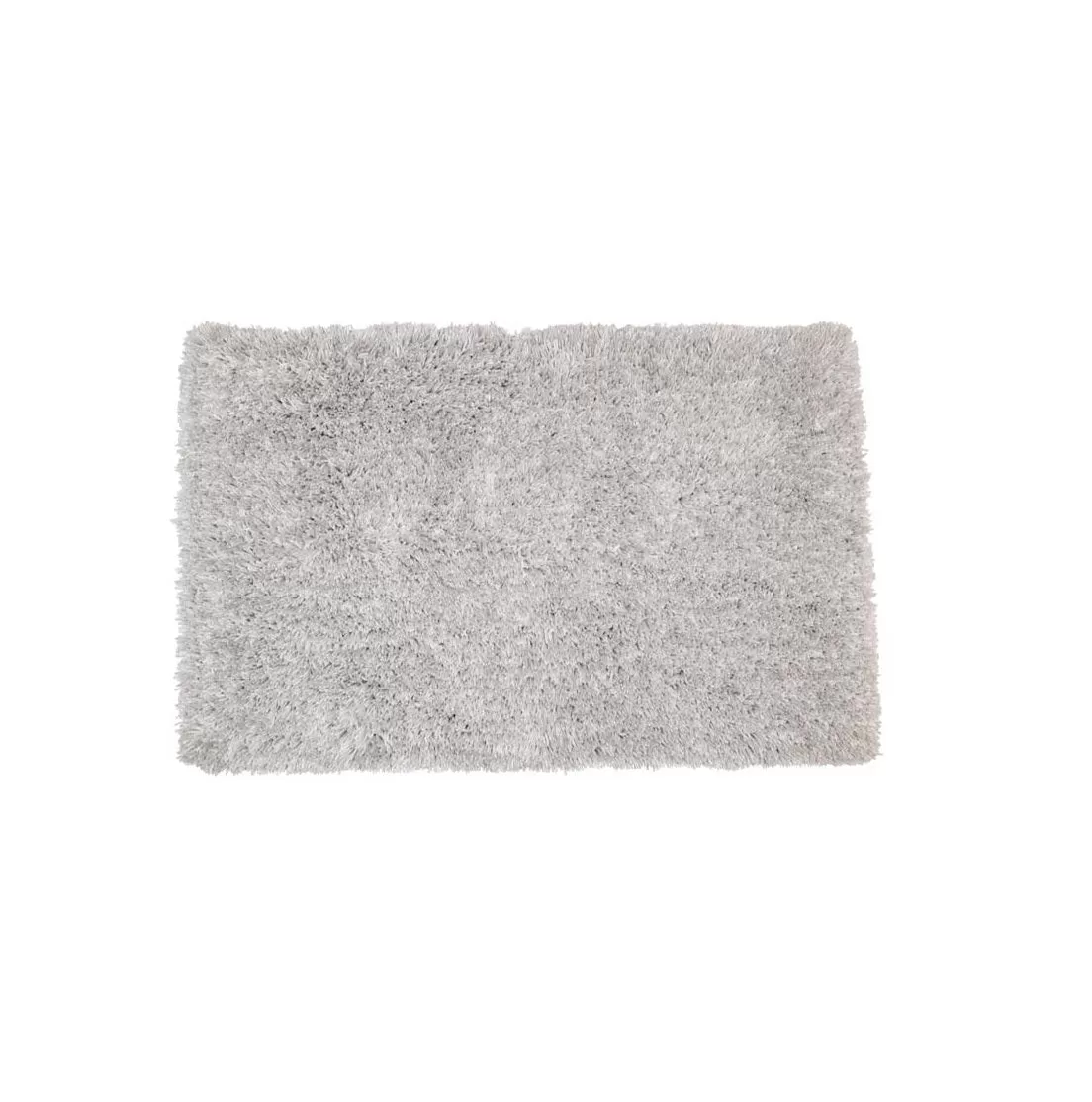 Sttelli Intermix Rectangle Bath Rug White Plush Bathroom Floor Mat