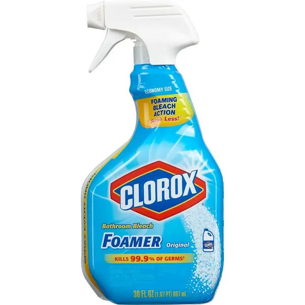 Clorox 30614 Disinfecting Bathroom Bleach Foamer Original Scent 30 Oz