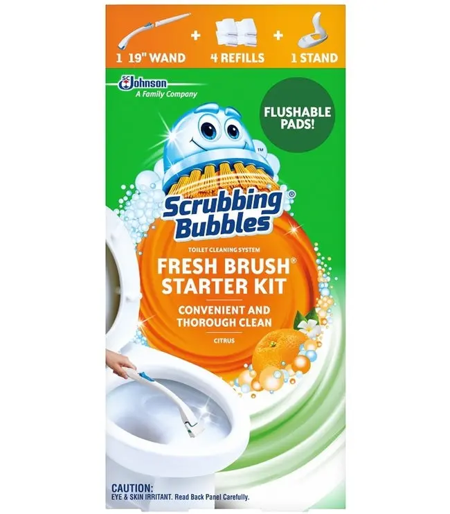 Scrubbing Bubbles Fresh Brush Disposable Toilet Scrubber Kit 19 Count