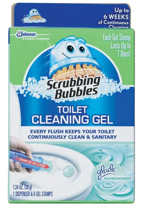 Scrubbing Bubbles Rainshower Scent Toilet Cleaning Gel 1.34oz