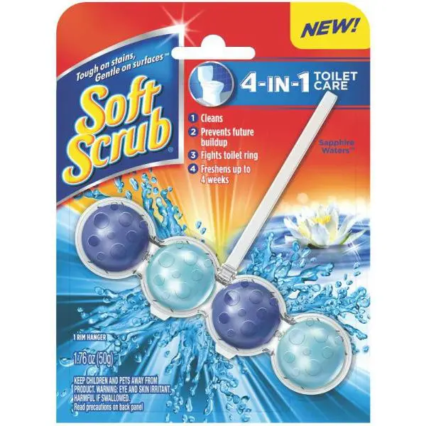 Soft Scrub 1734778 4--1 Toilet Bowl Cleaner Sapphire Waters