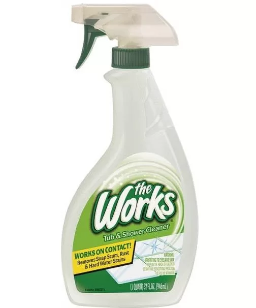 Works 65320WK Tub & Shower Cleaner 32 Oz Bathroom Cleaning Spray