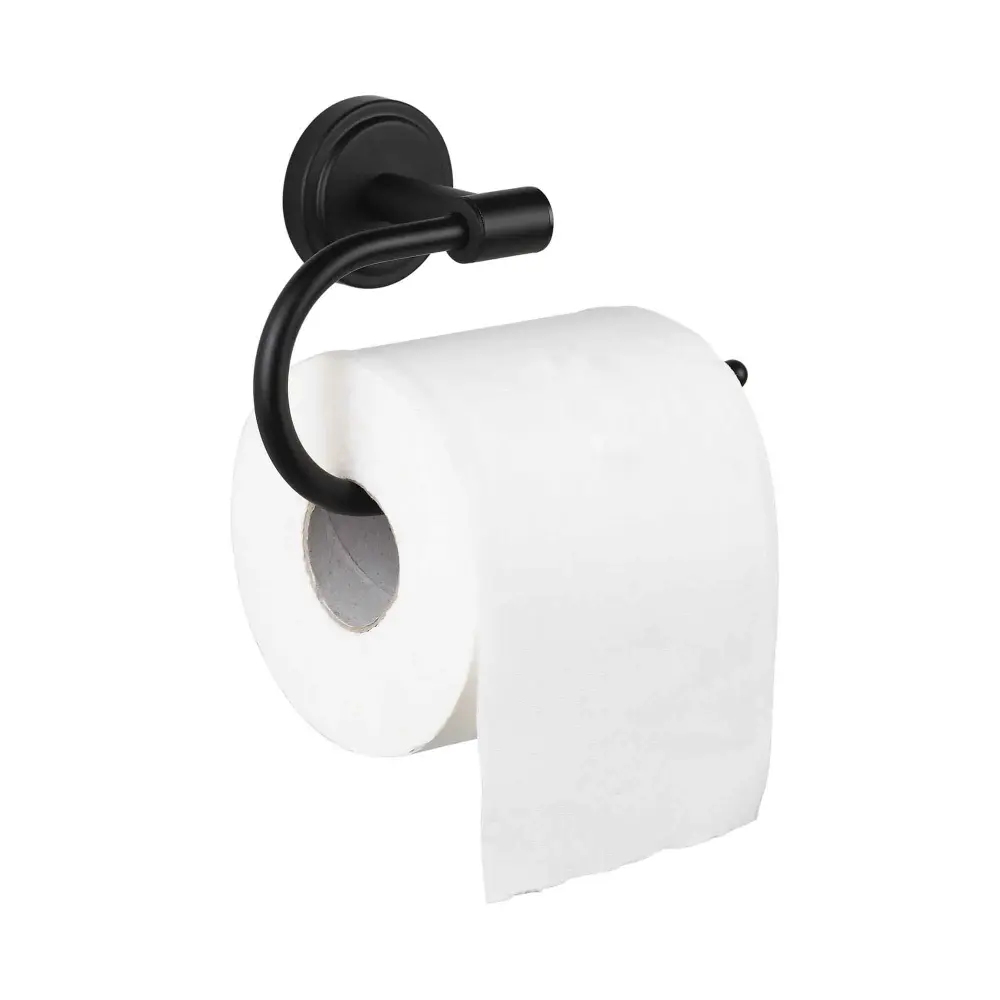 Wall-Mounted Toilet Paper Holder, Matte Onyx