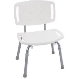 White Adjustable Tub and Shower Chair Bath Safety and Elderly Support DELTA