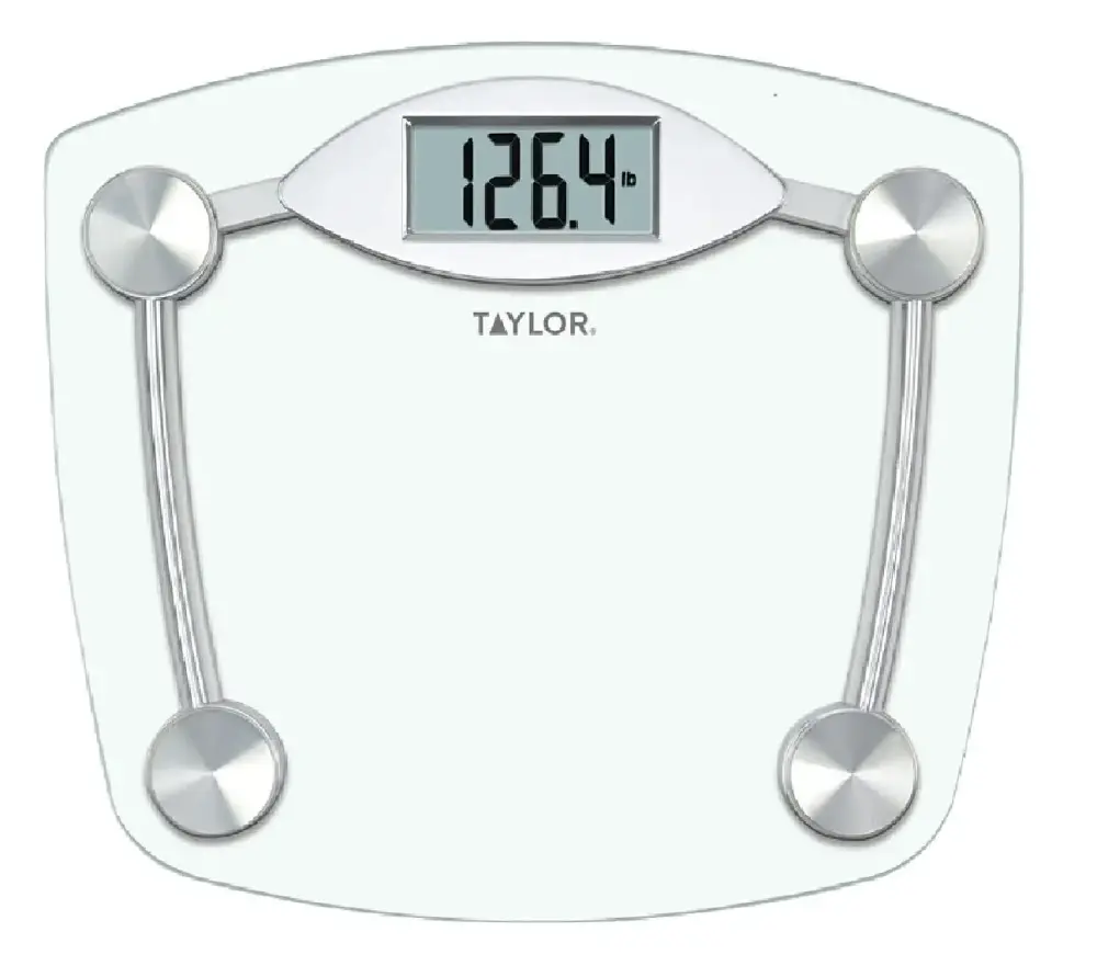 Taylor 75064192 Lithium Digital Glass Bath Scale Chrome