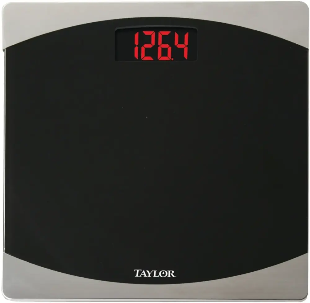 Taylor 75624072 Glass Digital Bath Scale Black