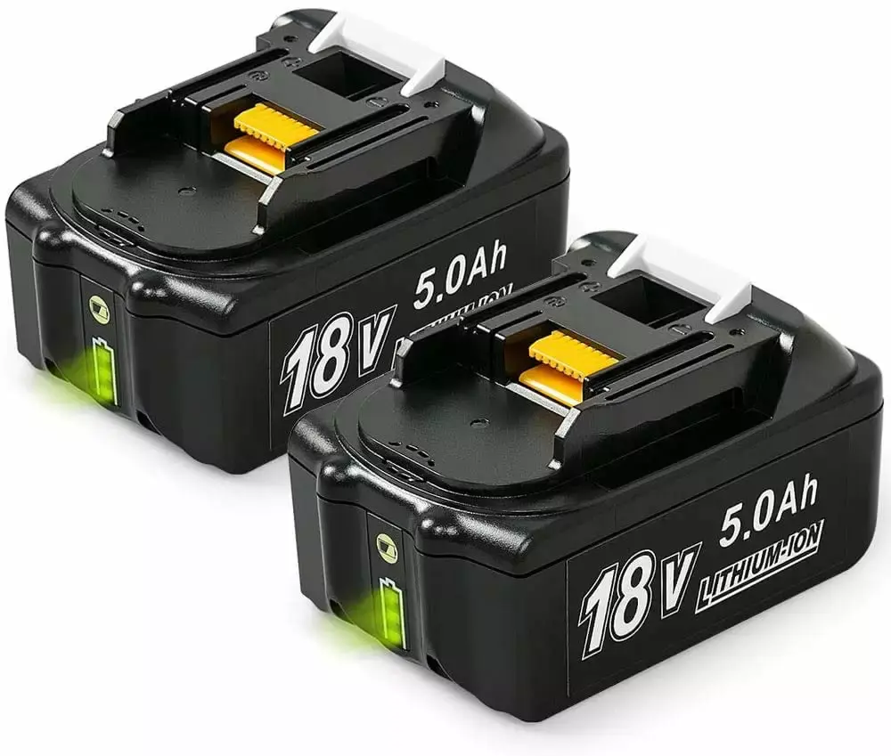 SUNBAT 2 Pack 18V 5.0Ah Battery Replacement Makita 18V Cordless Power Tools Battery