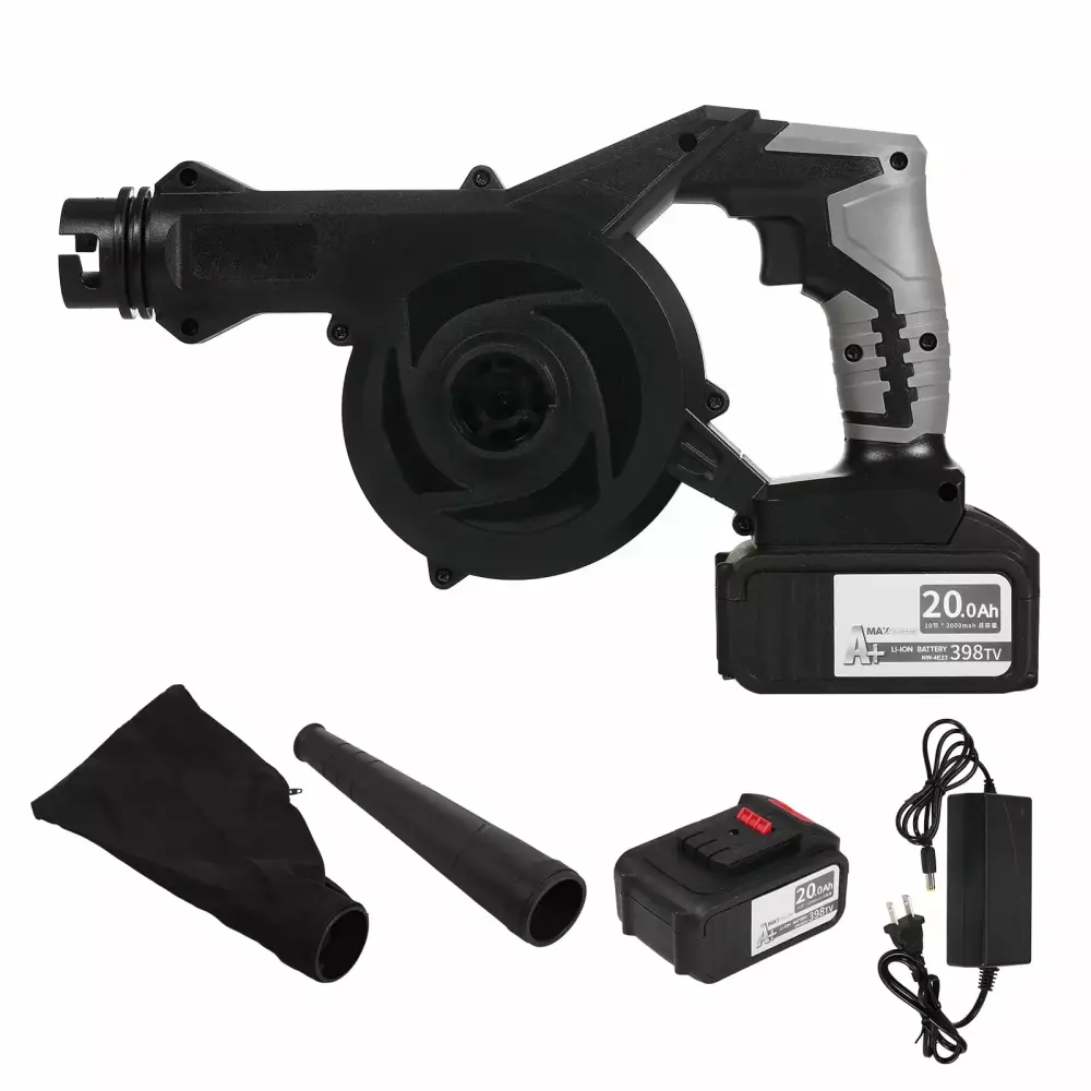Shinysix Small Leaf Blower 2--1 Battery Powered Cleaner Infinite Speed Switch and 4.0Ah Lithium Battery Us