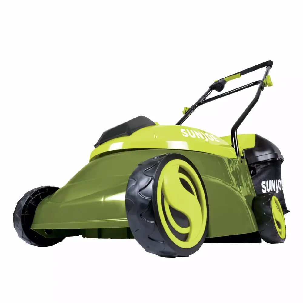 Sun Joe 28V Cordless 14 Inch Brushless Walk-Behind Lawn Mower 4.0Ah Battery 3-Position Height Adjustment