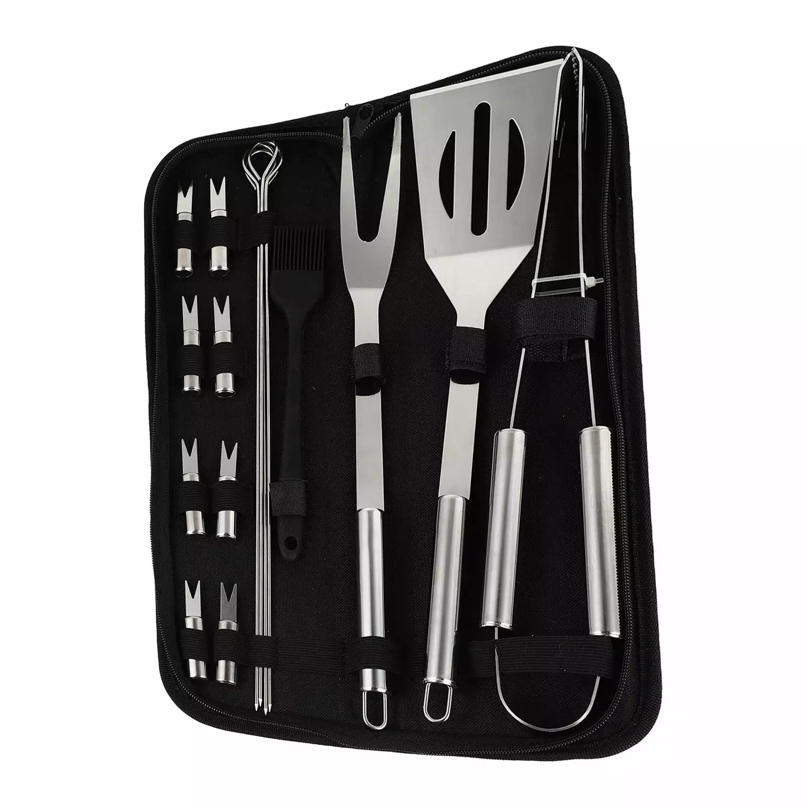 Grill Accessories Barbecue Tool Set 16 Pcs Stainless Steel Outdoor Tools Oxford Cloth