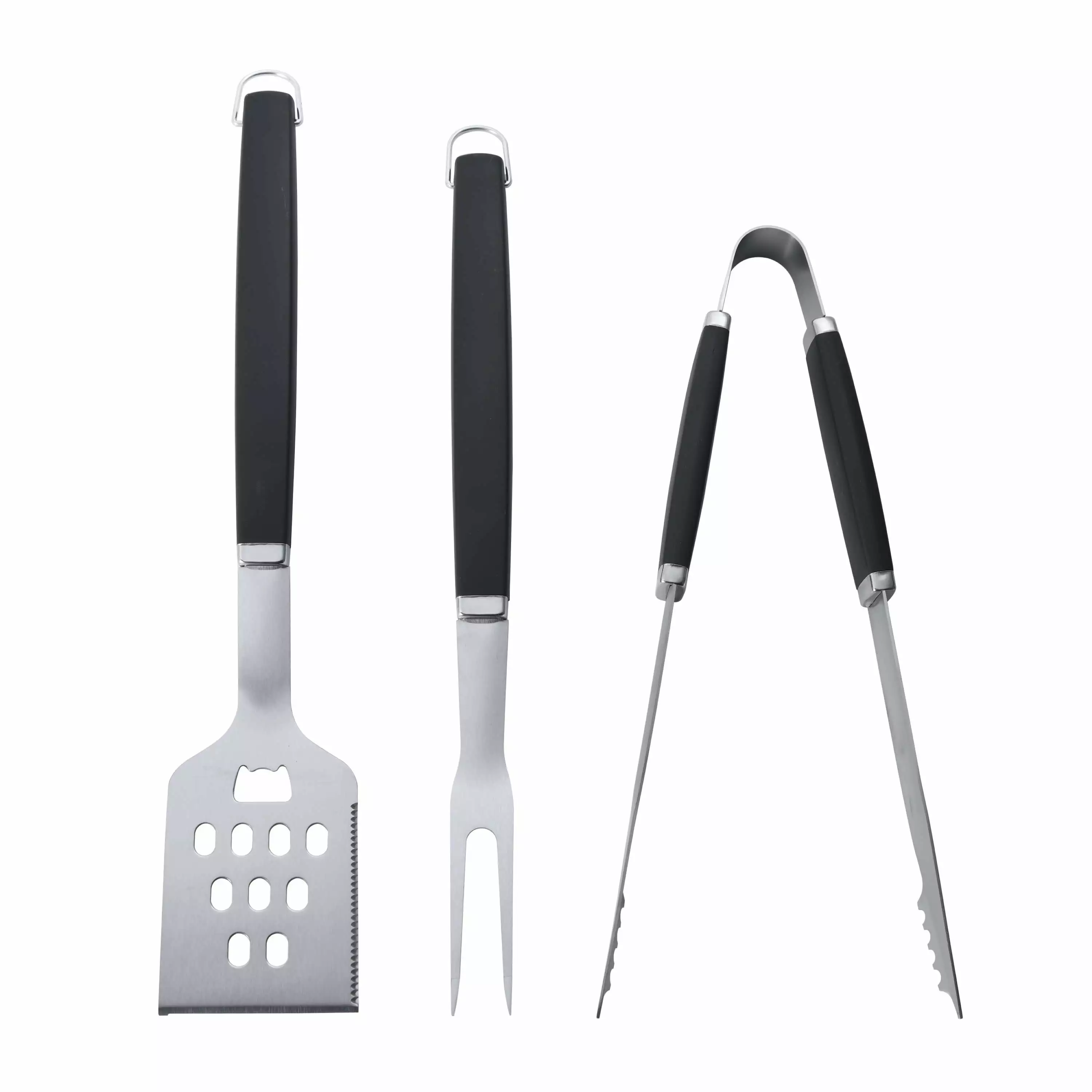 Farberware BBQ 3-Piece Tool Set Turner, Tong, and Fork Grilling