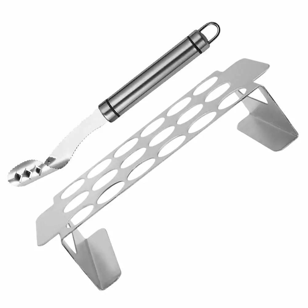Stainless Steel Chili Rack Core Knife Barbecue Tools Kitchen Helpant Grilled Chicken Legs BBQ Grilling Houtilizewives Jala...